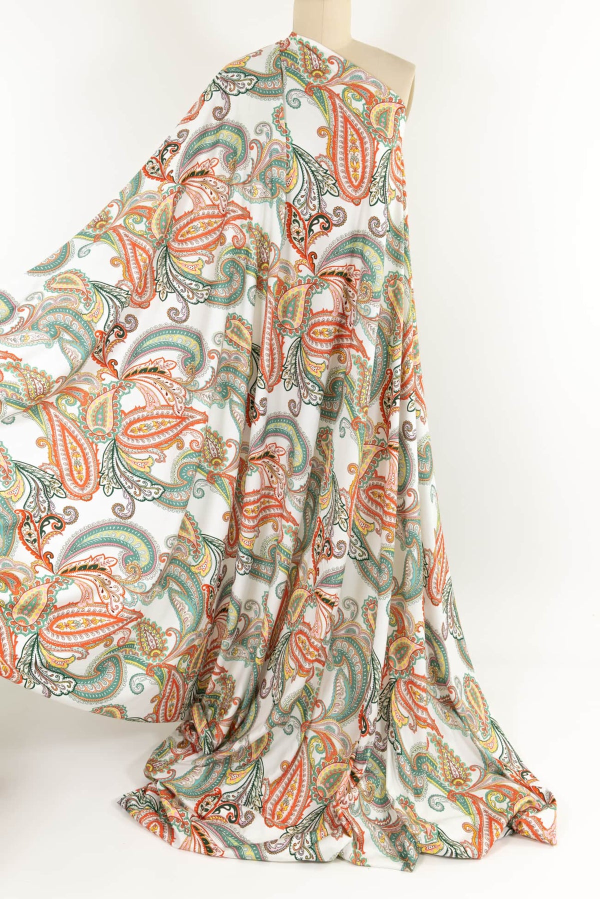 Linden Paisley Cotton/Lycra French Knit - Marcy Tilton Fabrics