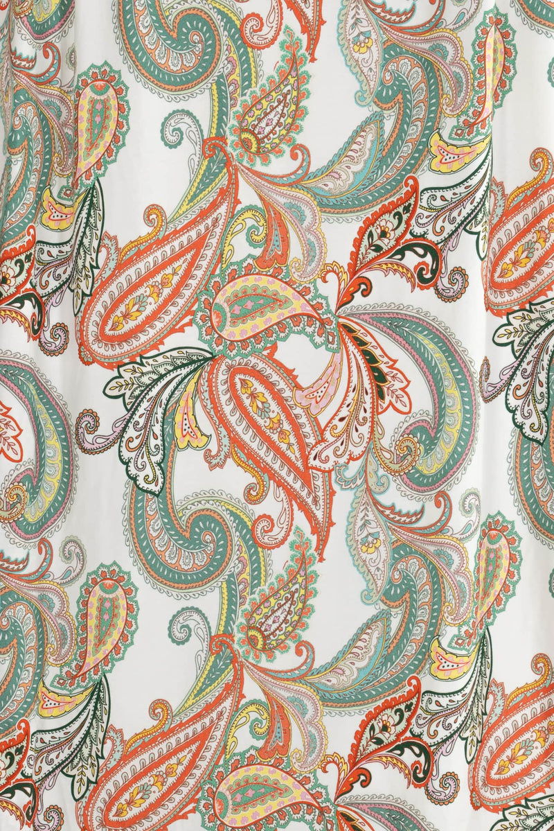 Linden Paisley Cotton/Lycra French Knit - Marcy Tilton Fabrics