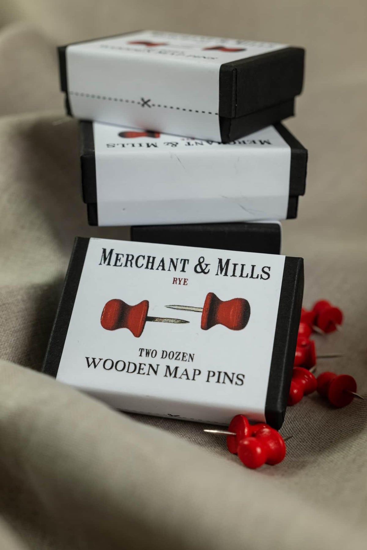 Wooden Map Pins - Marcy Tilton Fabrics