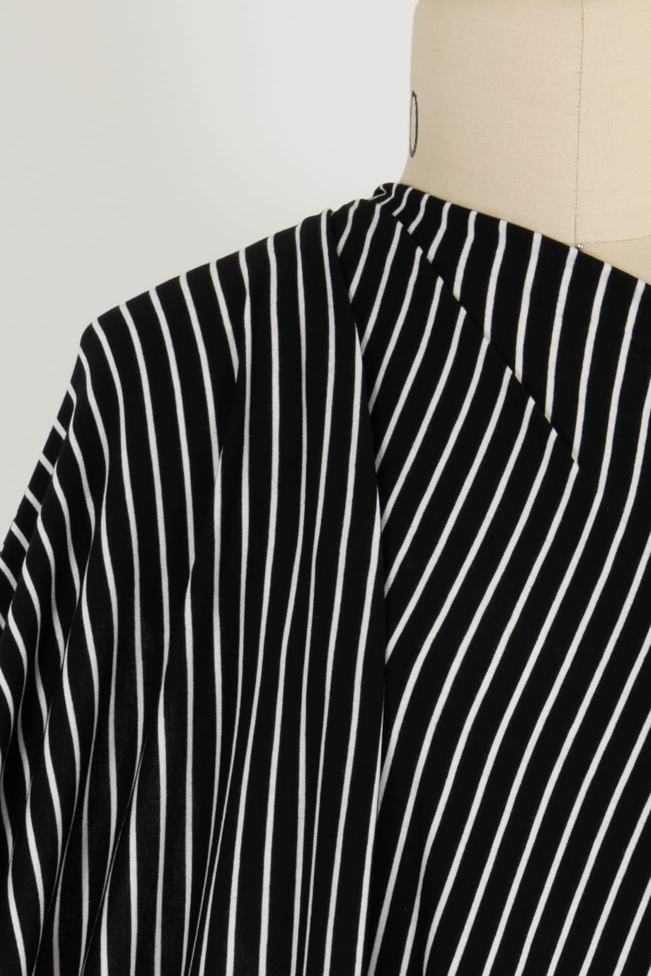 Marcel Stripe Bamboo Rayon/Spandex Knit - Marcy Tilton Fabrics