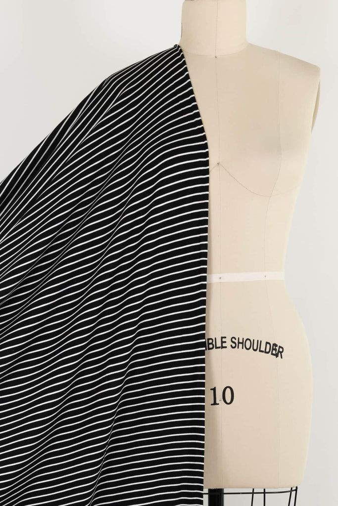 Marcel Stripe Bamboo Rayon/Spandex Knit - Marcy Tilton Fabrics