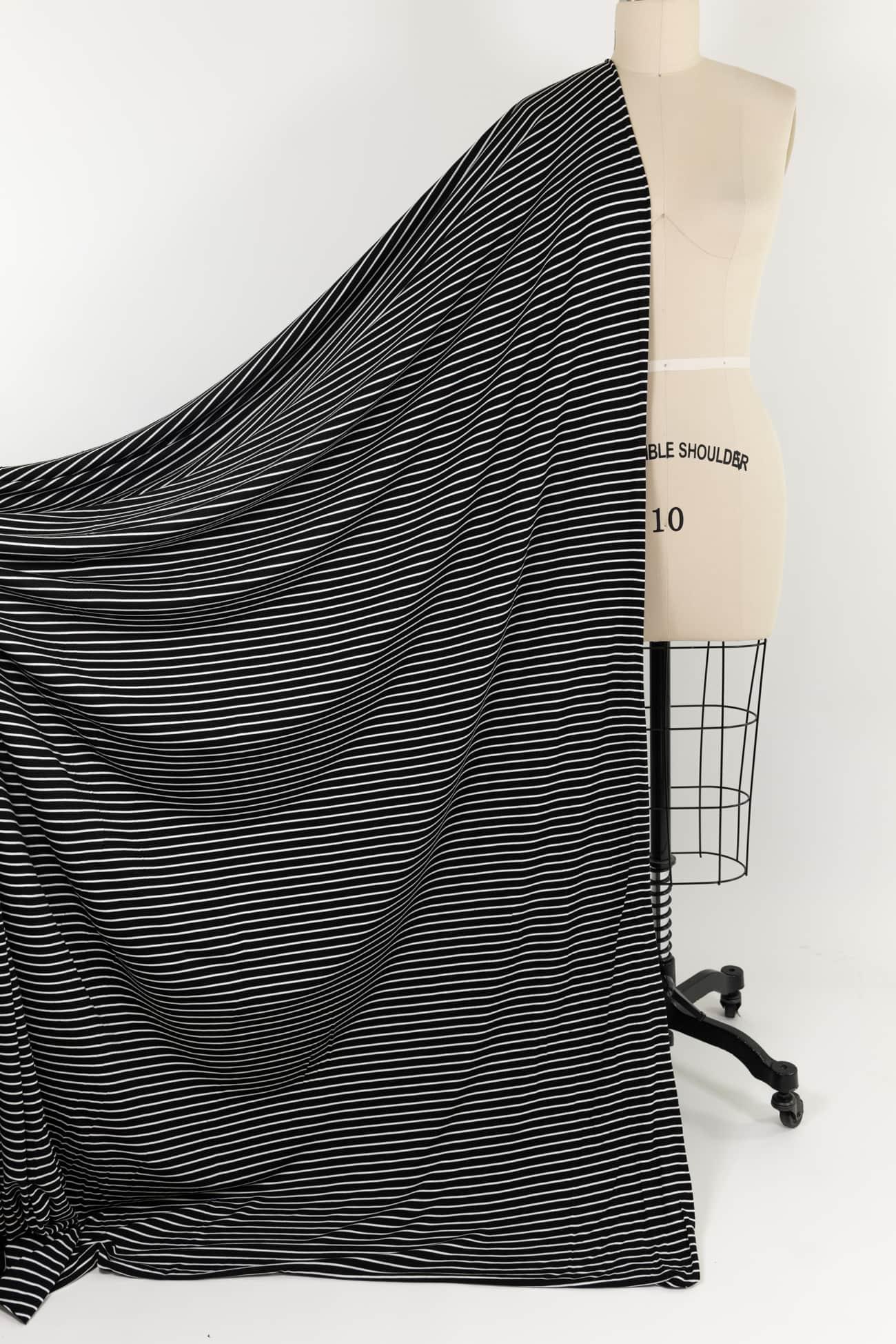 Marcel Stripe Bamboo Rayon/Spandex Knit - Marcy Tilton Fabrics