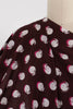 Maroon Oranges Italian Silk Woven - Marcy Tilton Fabrics