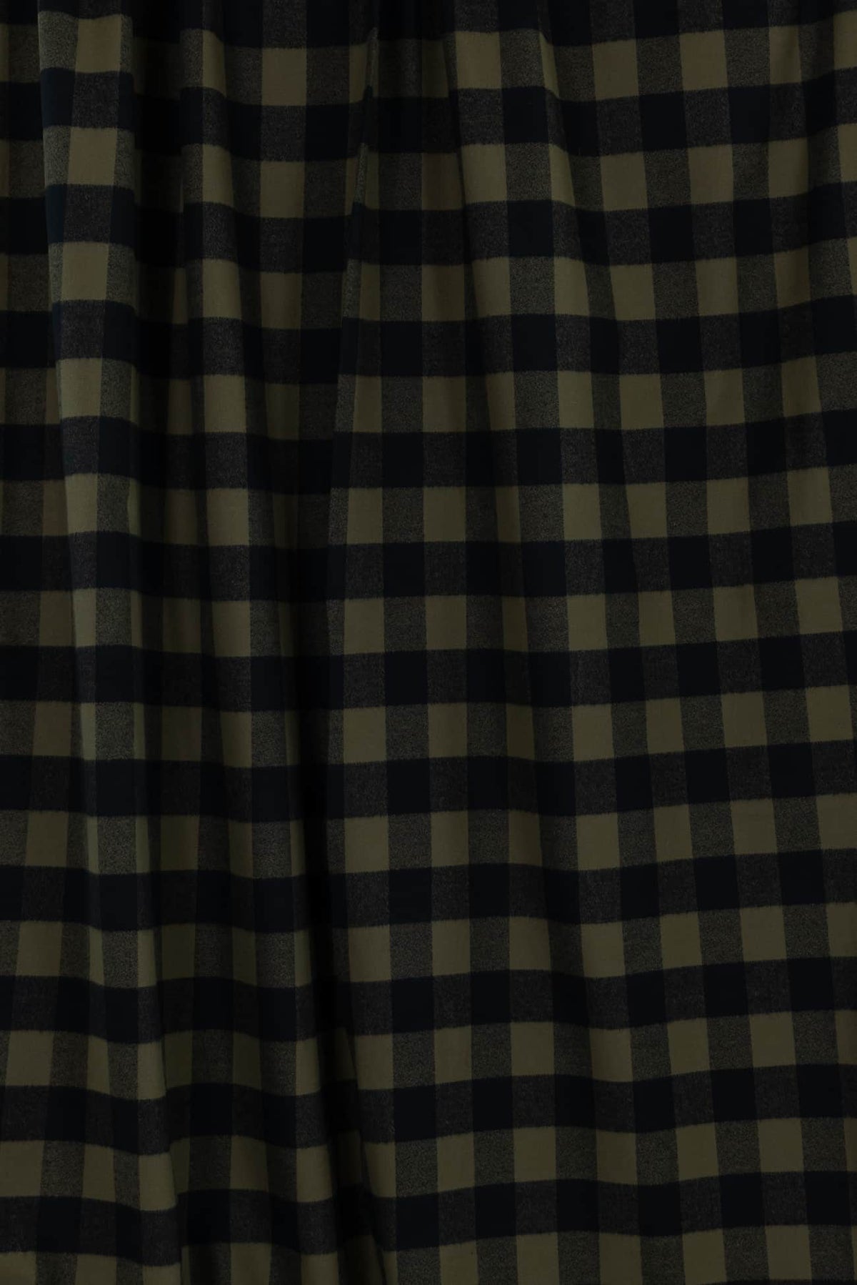 Olive Buffalo Checks Cotton Flannel Woven - Marcy Tilton Fabrics