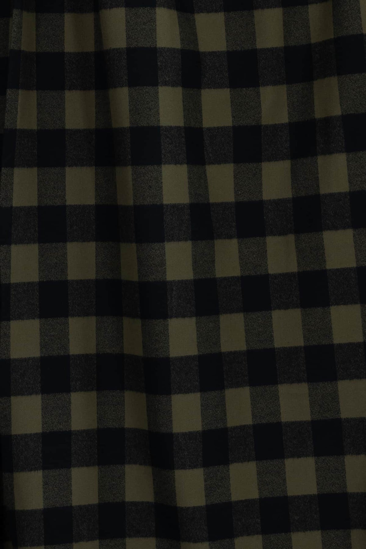 Olive Buffalo Checks Cotton Flannel Woven - Marcy Tilton Fabrics