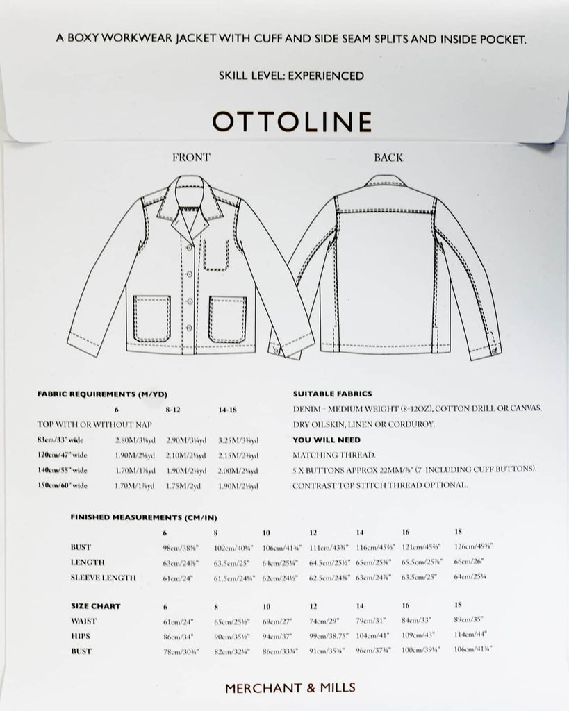 The Ottoline Pattern - Marcy Tilton Fabrics