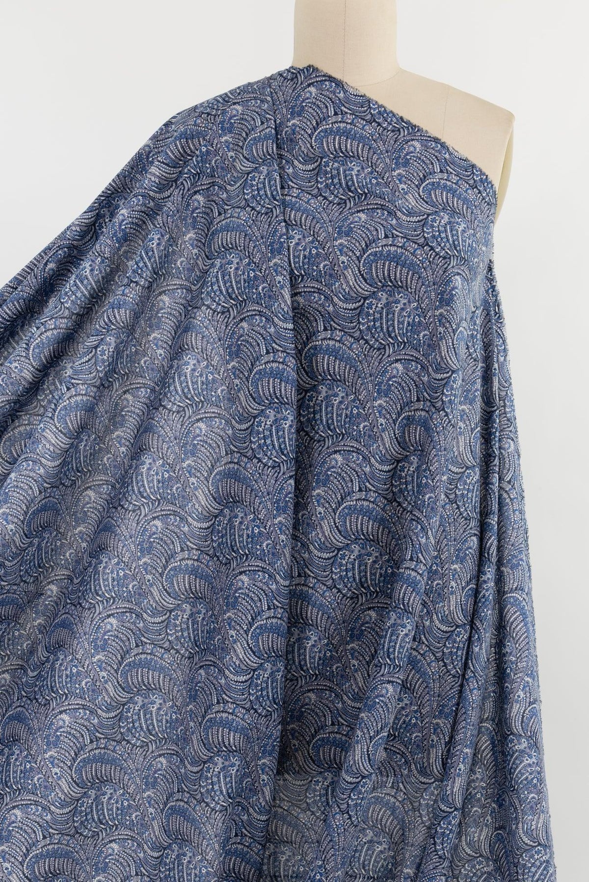 Palladian Blue Paisley Liberty Cotton Woven - Marcy Tilton Fabrics