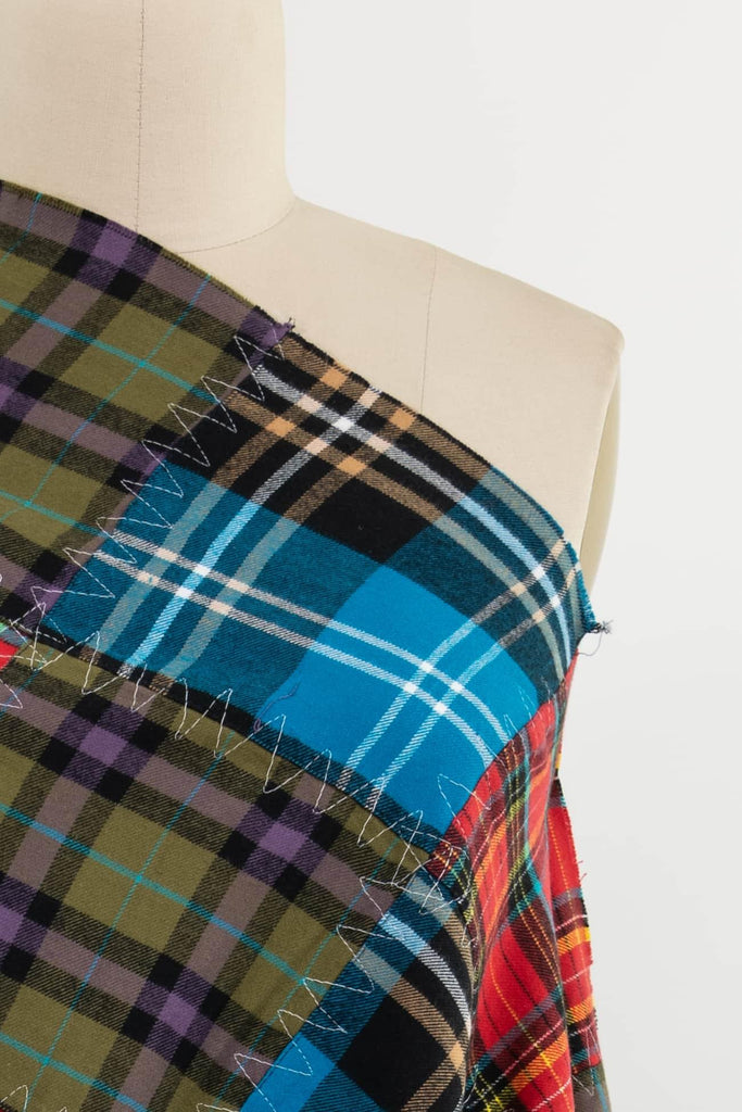 Patchwork Plaid Cotton Flannel Woven - Marcy Tilton Fabrics