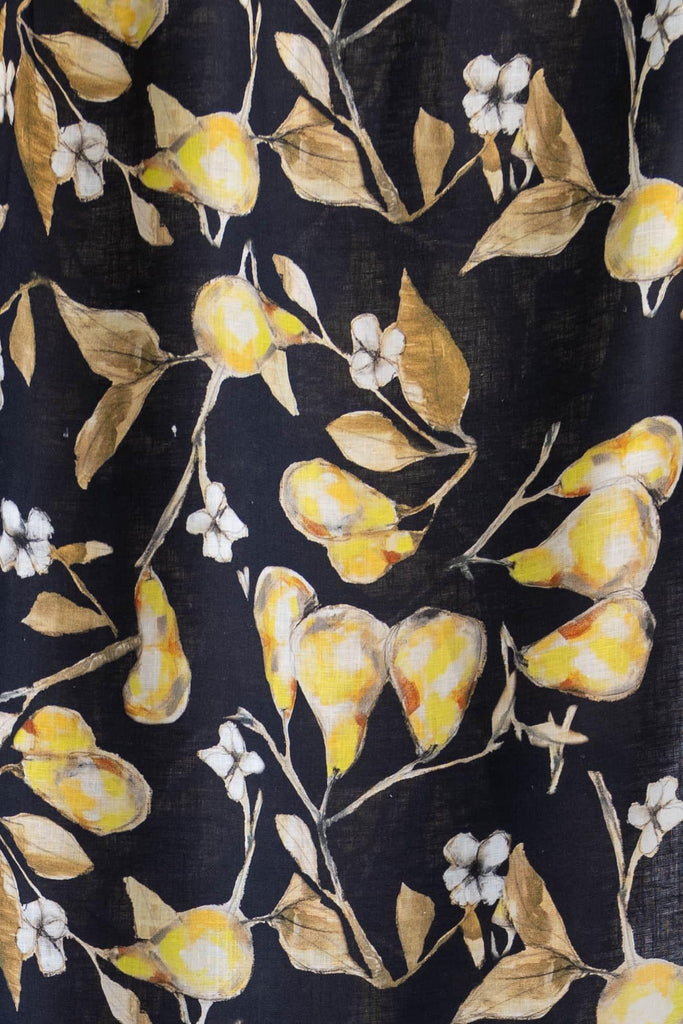 Pear Blossom Linen Woven - Marcy Tilton Fabrics