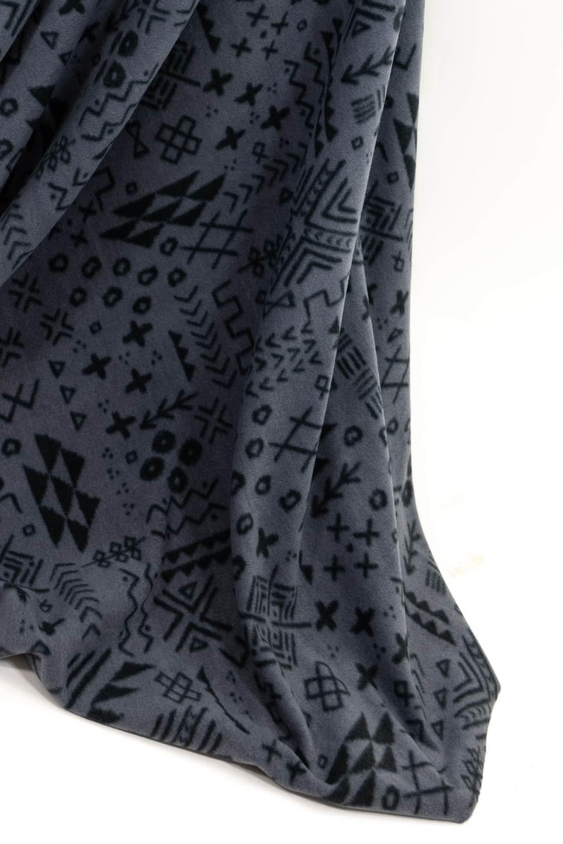 Petroglyphs Fleece Knit - Marcy Tilton Fabrics