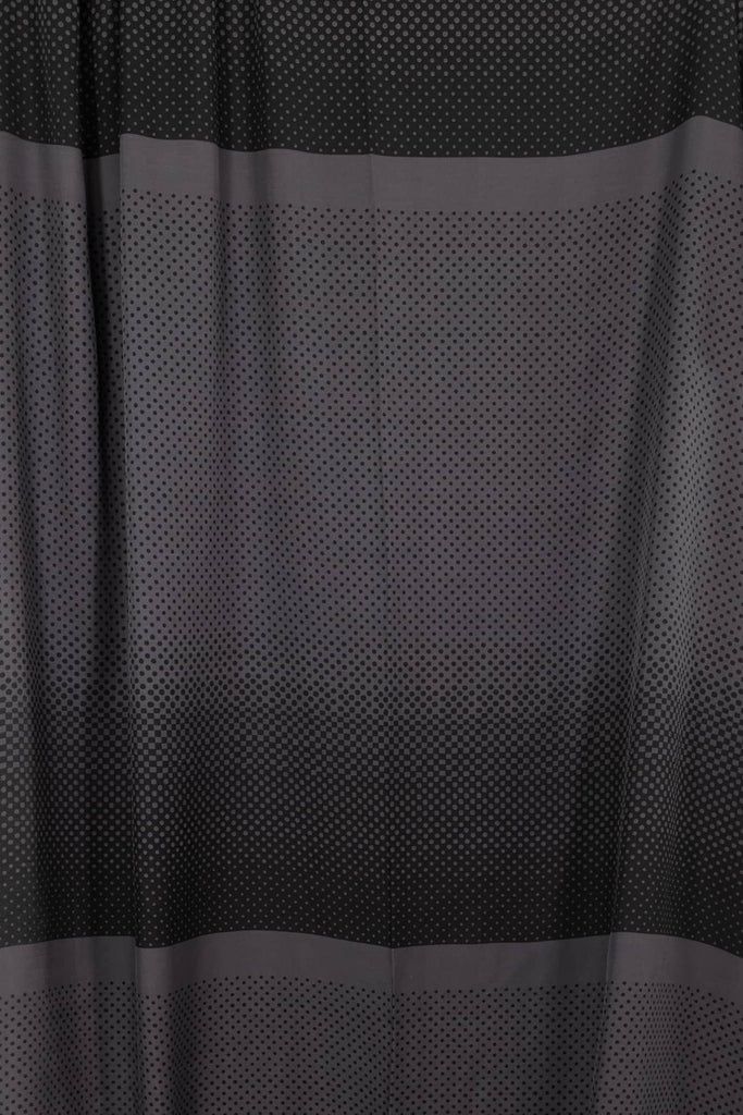 Pewter Dots Italian Viscose Woven - Sold By The Panel - Marcy Tilton Fabrics