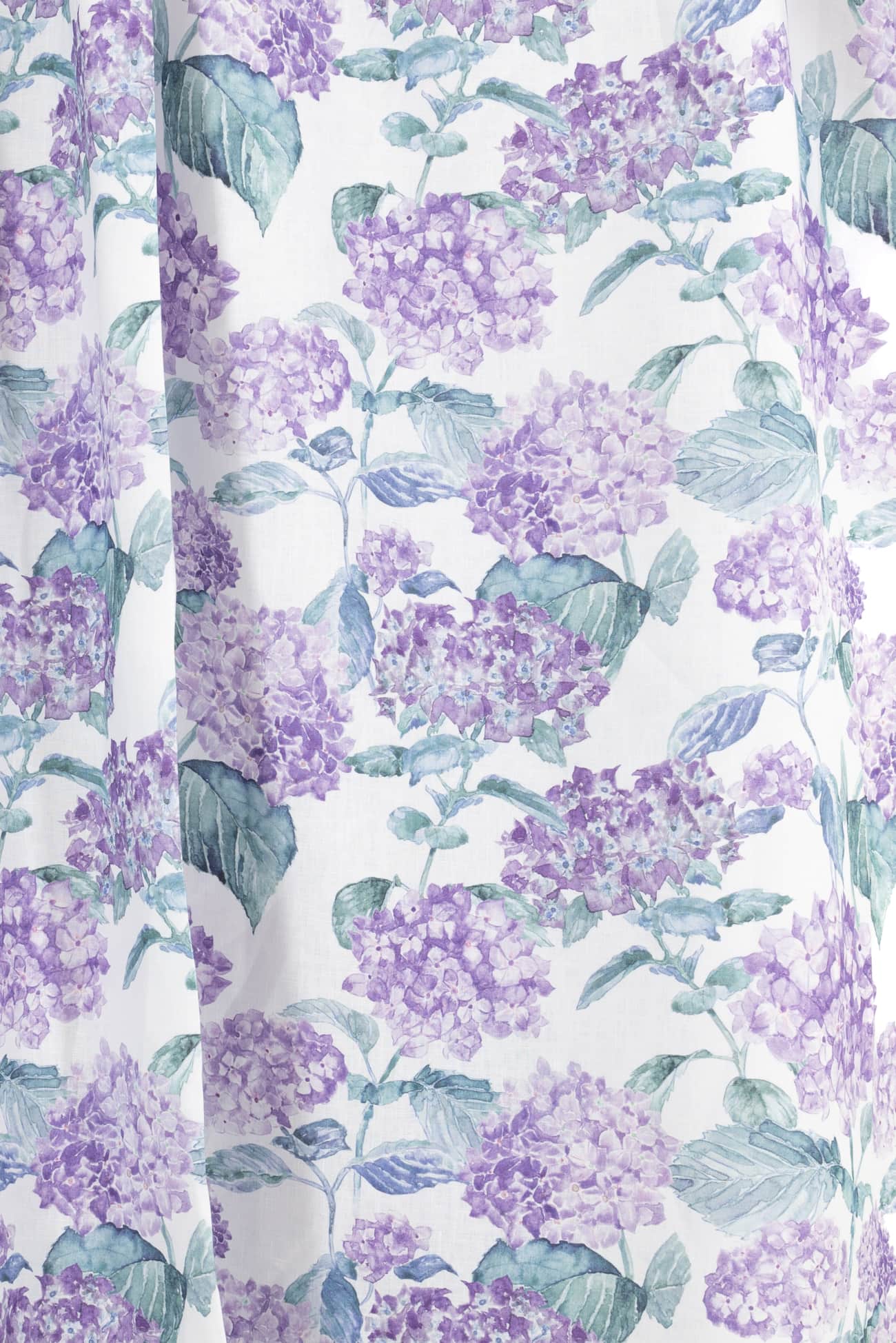 Purple Hydrangeas Linen Woven - Marcy Tilton Fabrics