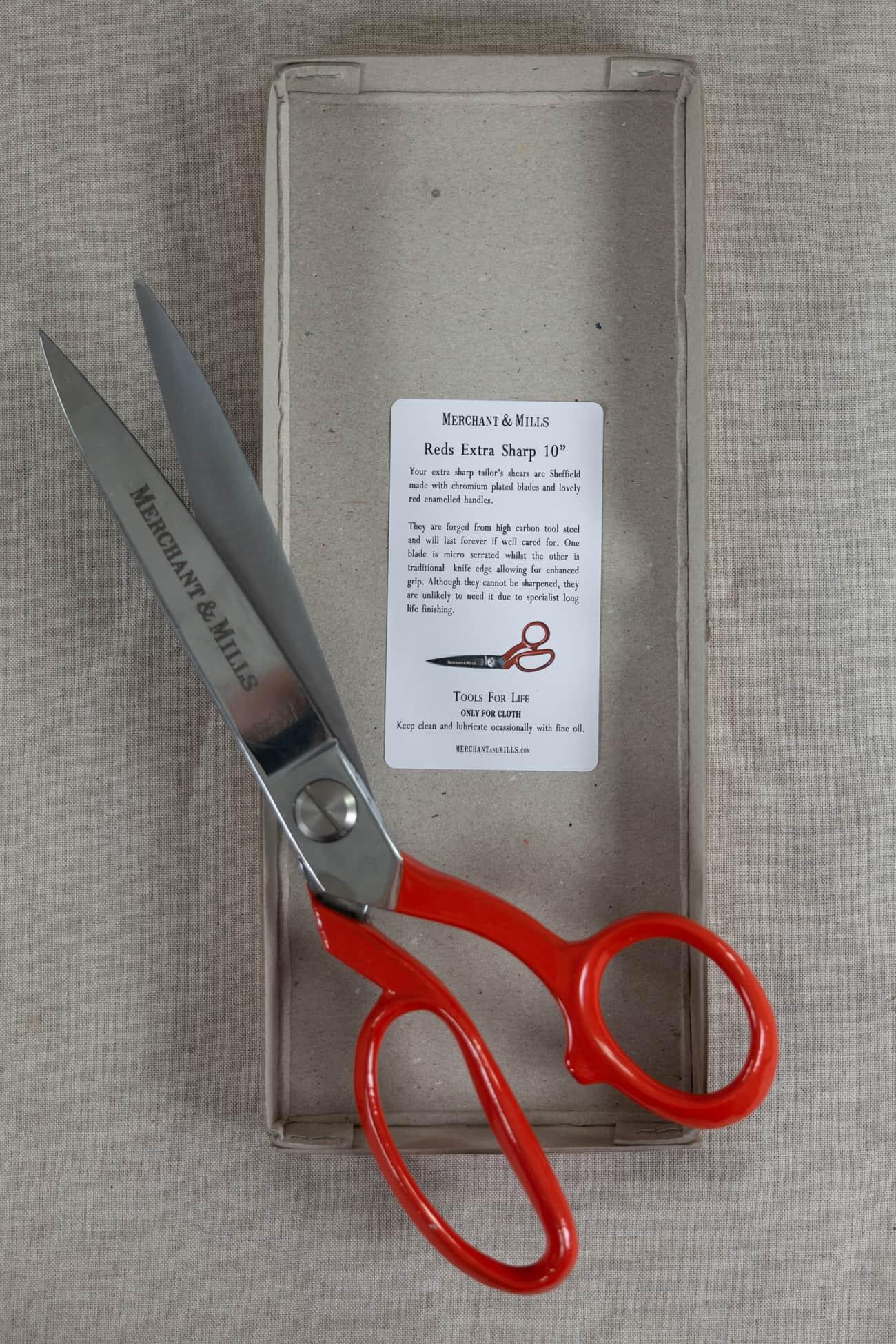 Red Extra Sharp 10" Scissors - Marcy Tilton Fabrics