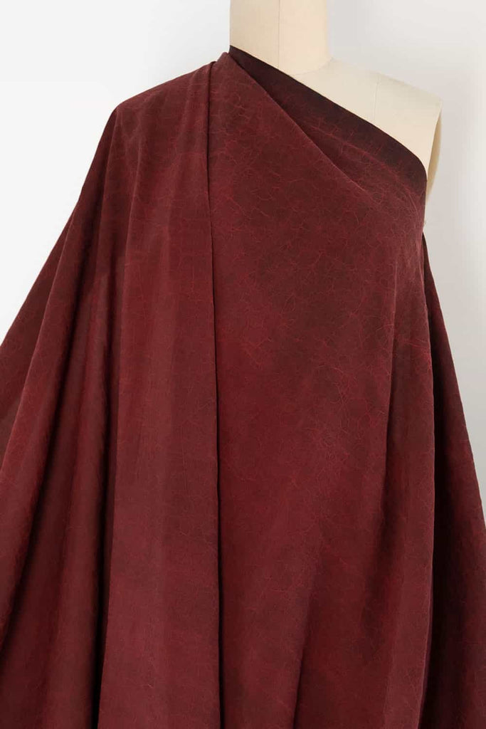 Red Mud Cloth Silk Woven - Marcy Tilton Fabrics