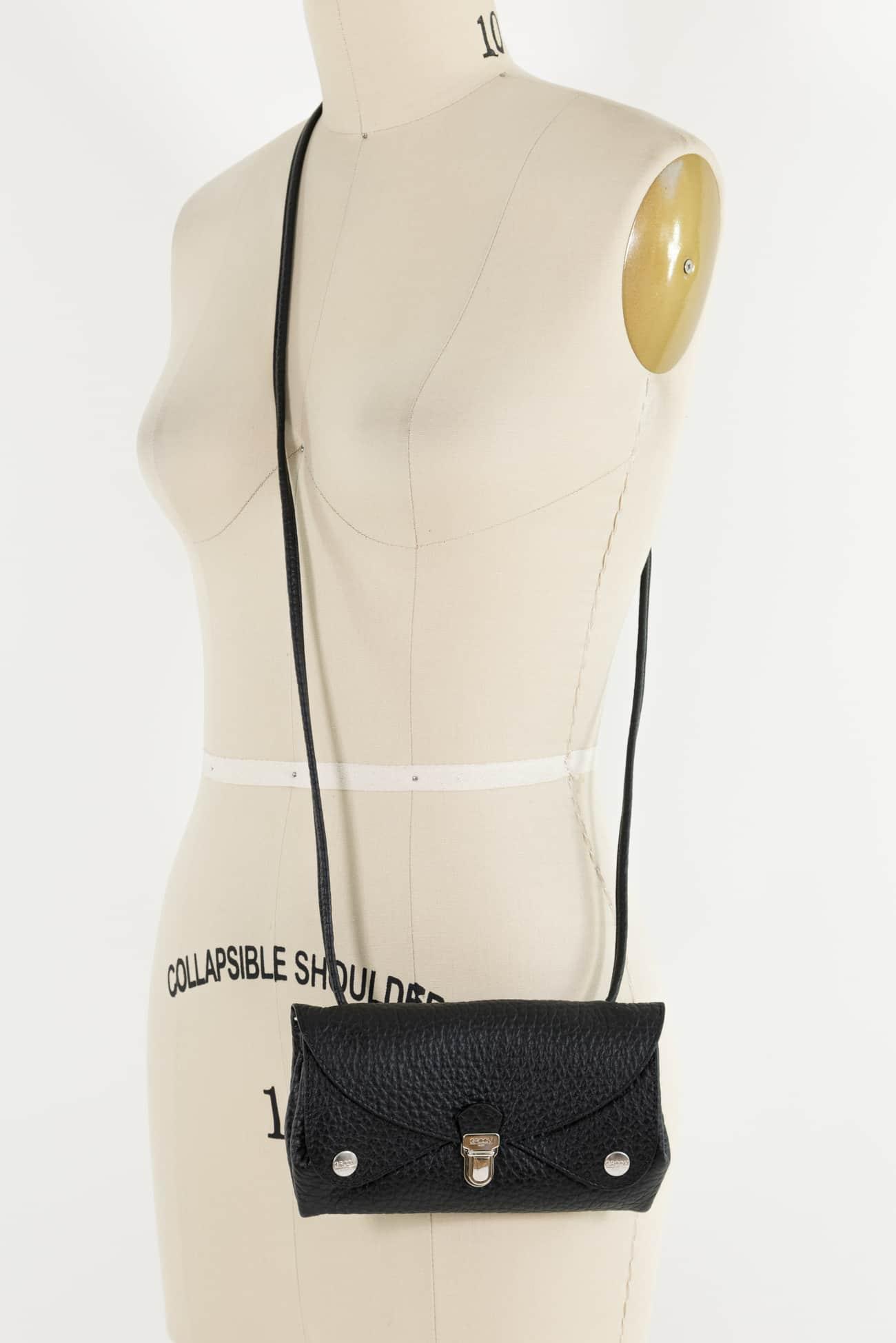 Retro Black Leather GROOM Bag - Marcy Tilton Fabrics