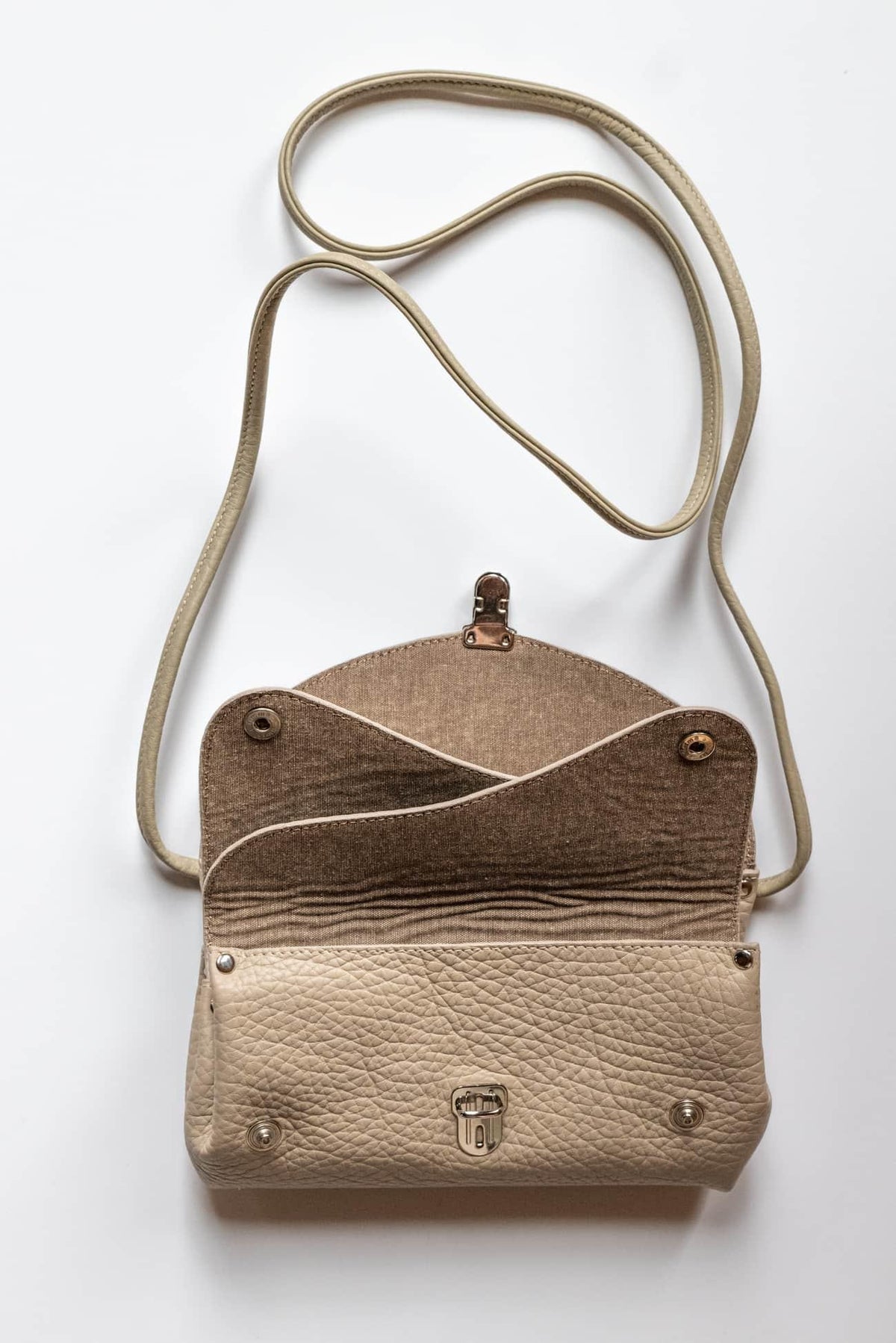 Retro Ecru Leather GROOM Bag - Marcy Tilton Fabrics