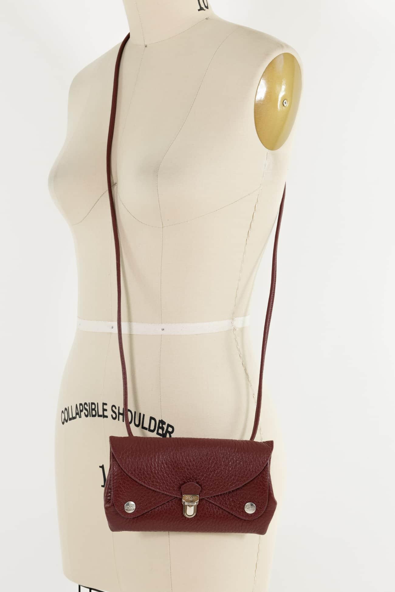 Retro Wine Leather GROOM Bag - Marcy Tilton Fabrics