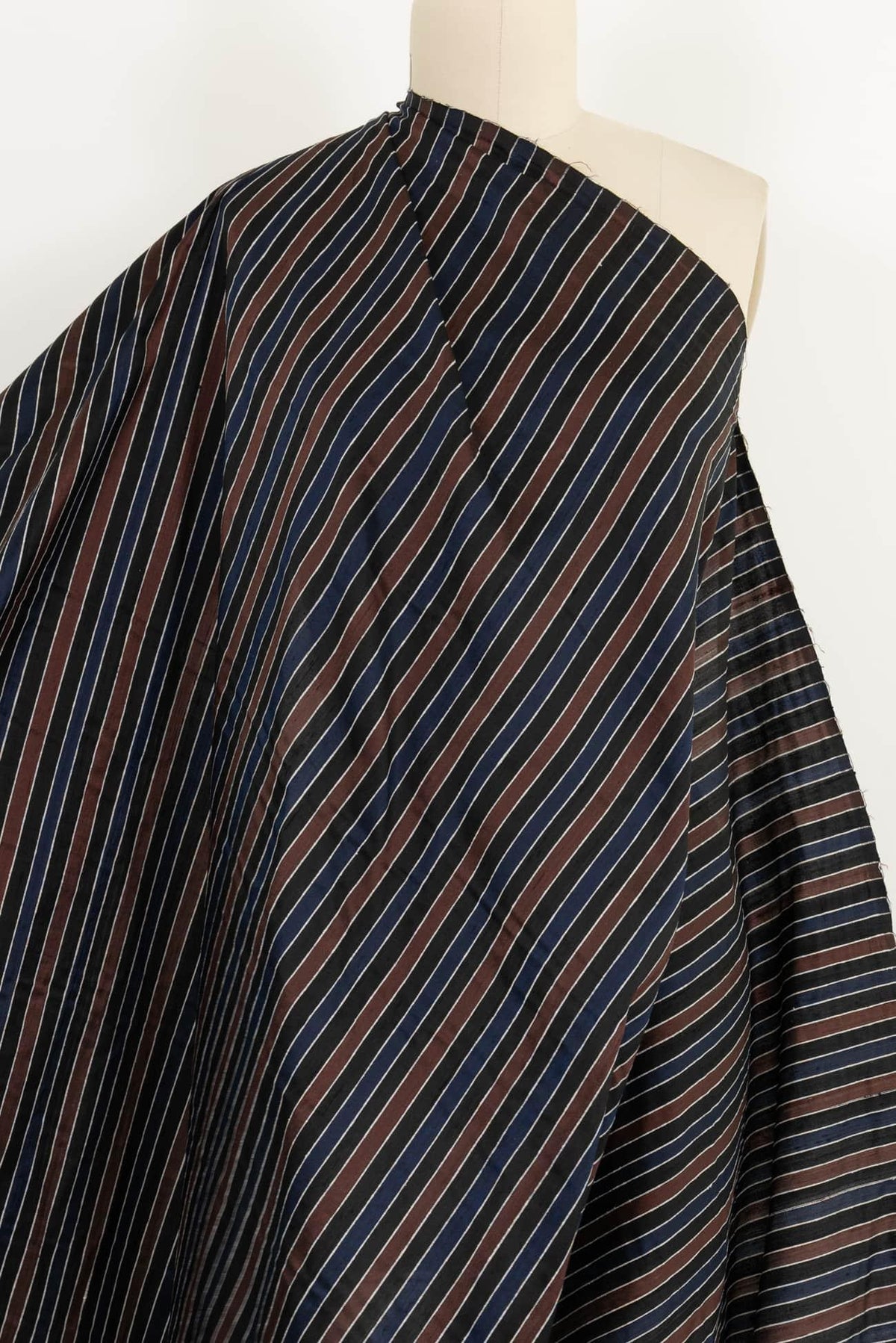 Roman Stripes Silk Woven - Marcy Tilton Fabrics