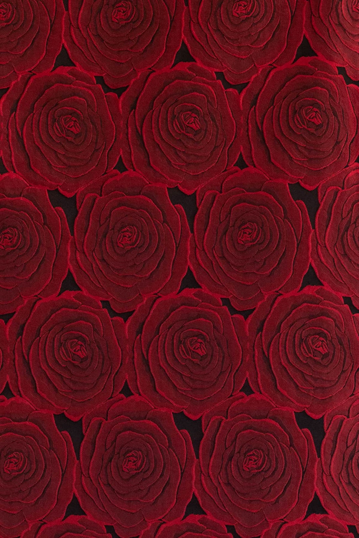 Rose Red Brocade Woven - Marcy Tilton Fabrics