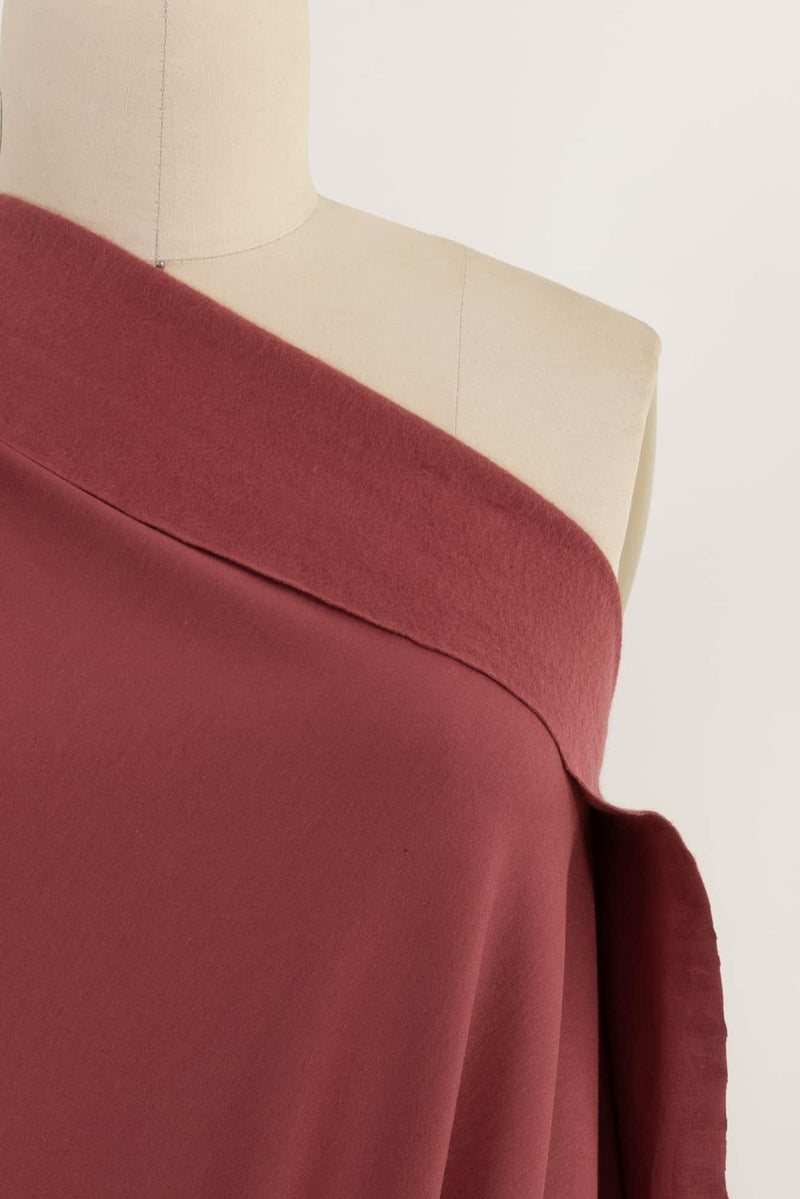Rosewood Cotton/Spandex Fleece Knit - Marcy Tilton Fabrics