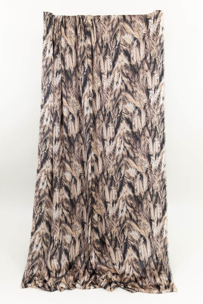 Sepia Feathers Woven - Marcy Tilton Fabrics
