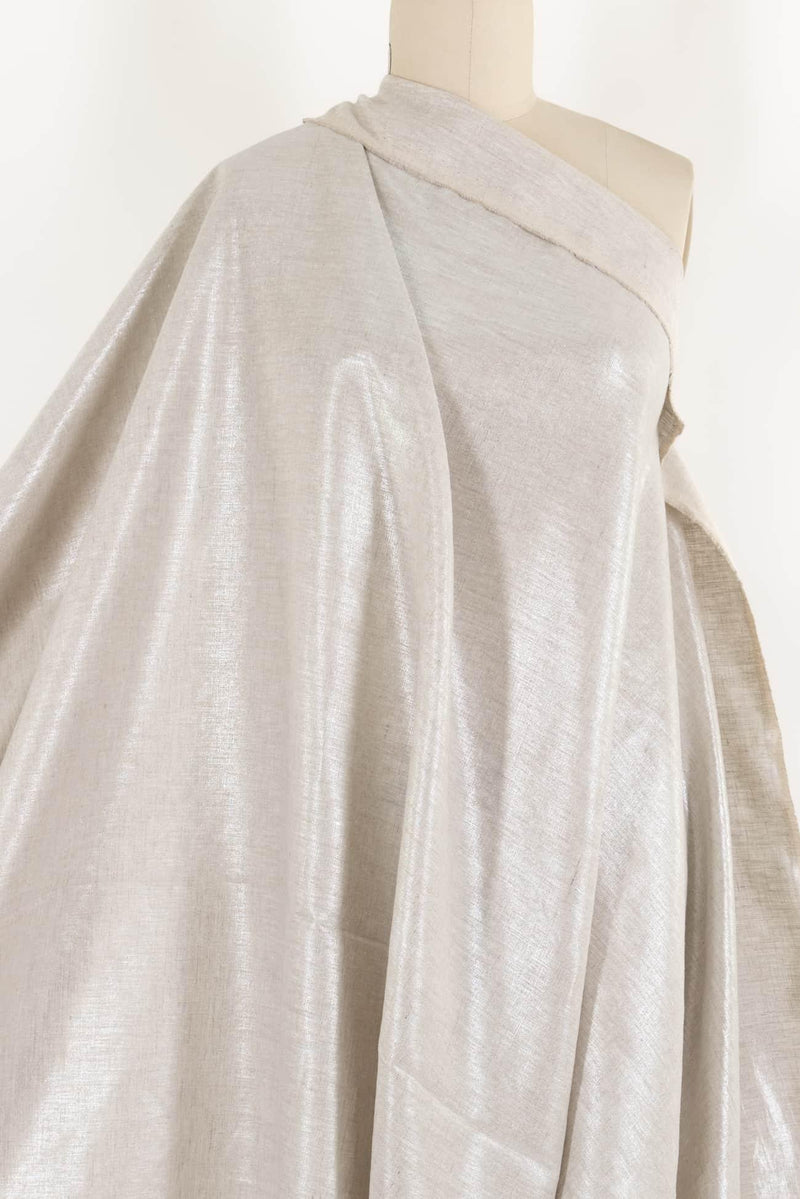 Silver Moon Euro Linen Woven - Marcy Tilton Fabrics