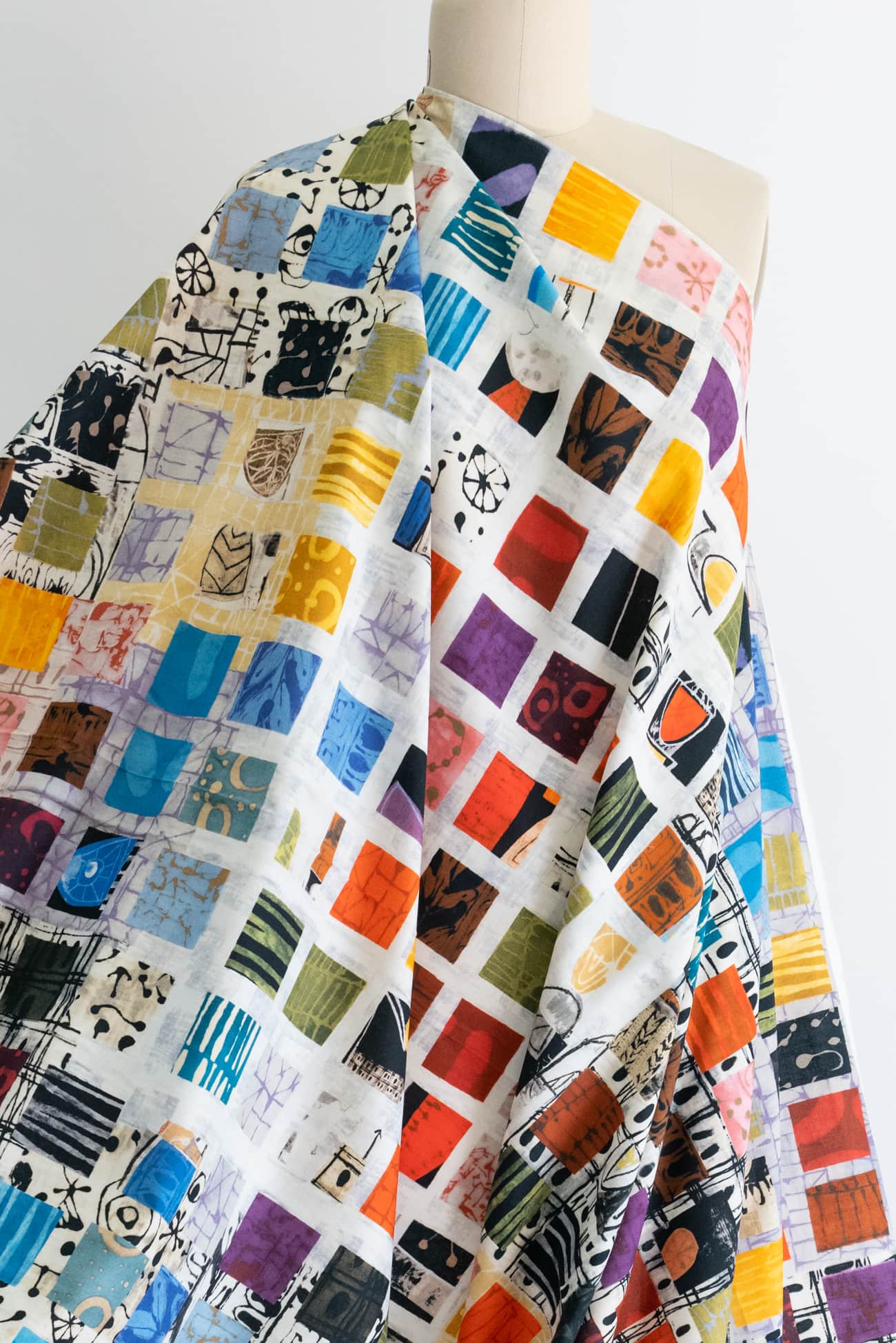 Spectrum Squares Cotton Woven - Marcy Tilton Fabrics