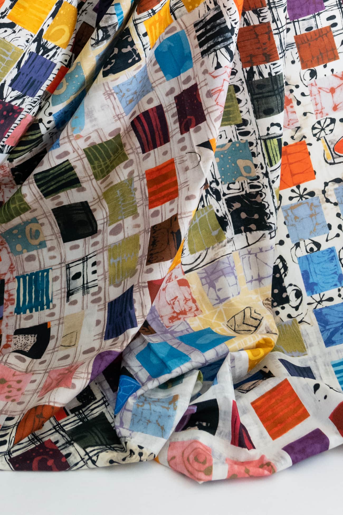 Spectrum Squares Cotton Woven - Marcy Tilton Fabrics