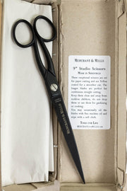 Matte Black Studio 9" Scissors - Marcy Tilton Fabrics