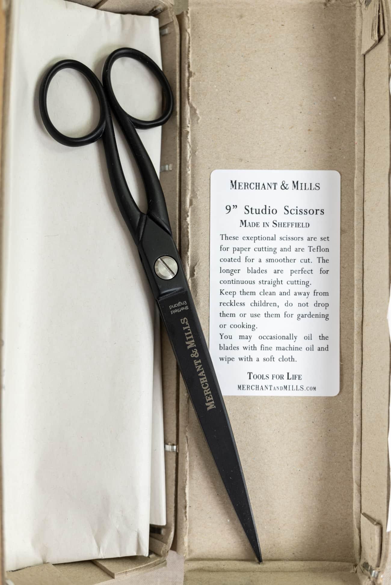 Matte Black Studio 9" Scissors - Marcy Tilton Fabrics