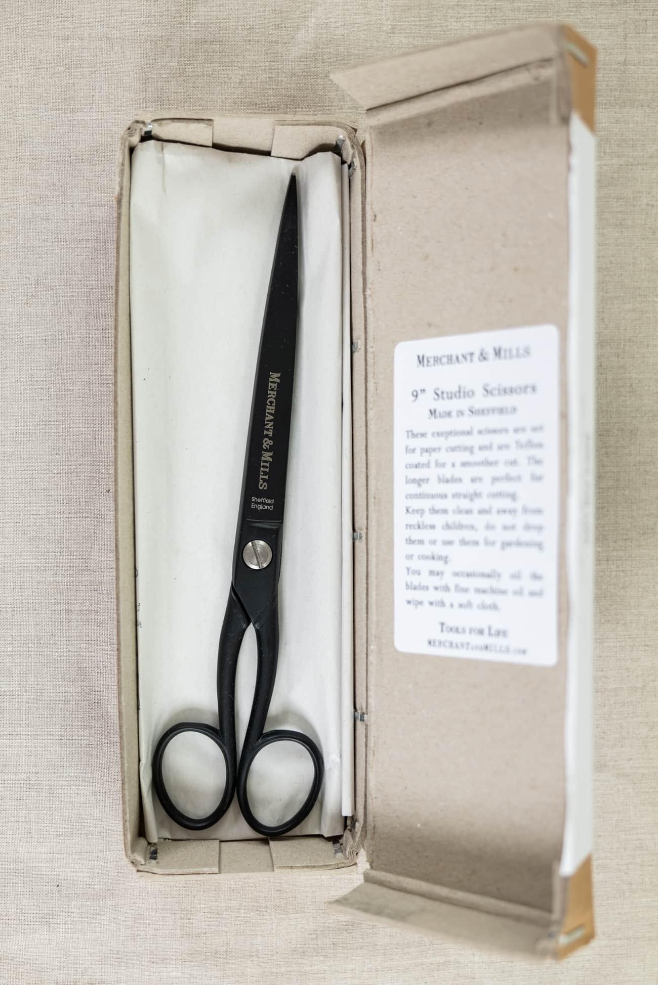 Matte Black Studio 9" Scissors - Marcy Tilton Fabrics