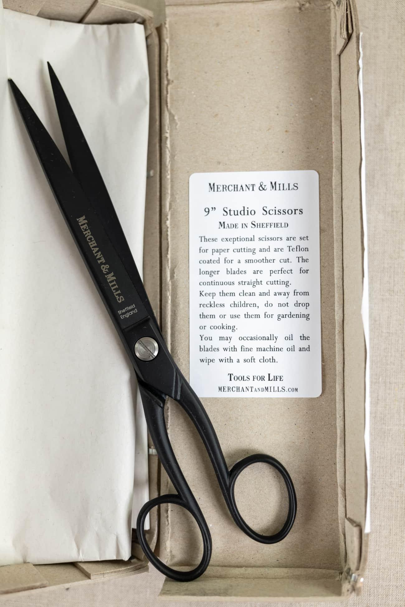 Matte Black Studio 9" Scissors - Marcy Tilton Fabrics