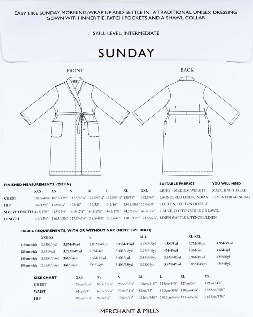 The Sunday Pattern - Marcy Tilton Fabrics