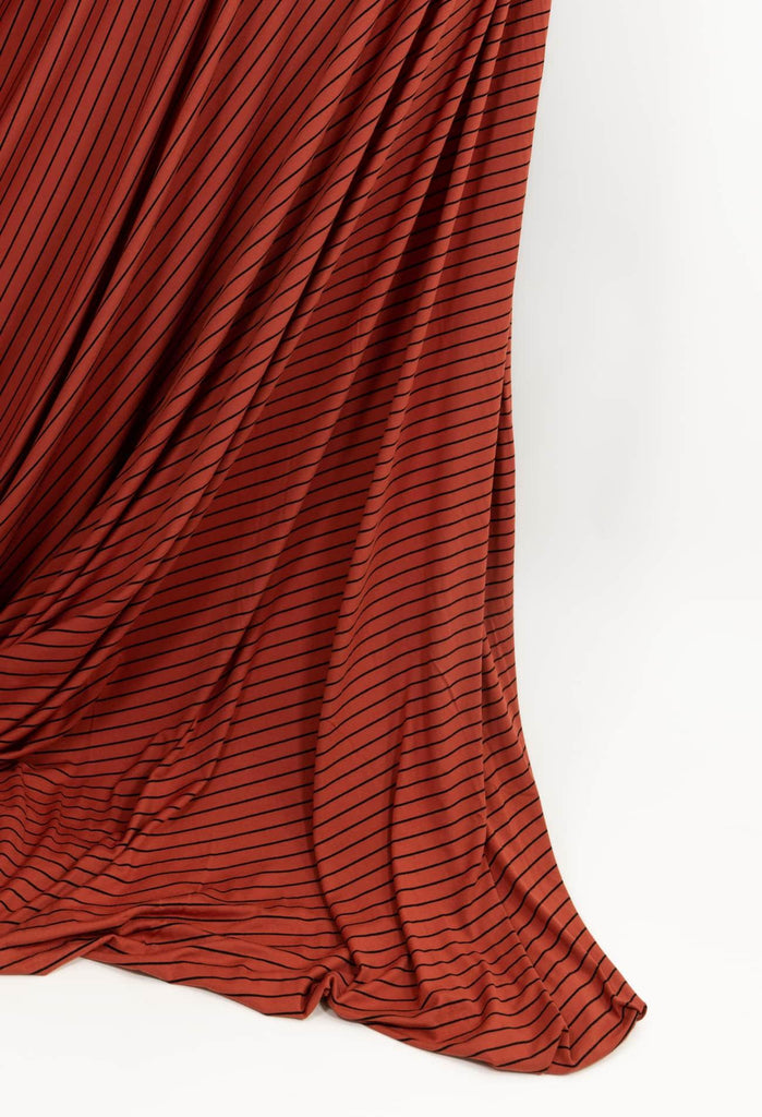 Terra Cotta Stripes USA Knit - Marcy Tilton Fabrics