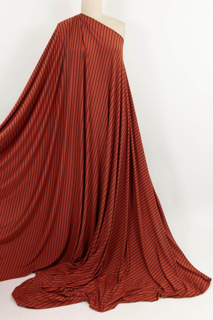 Terra Cotta Stripes USA Knit - Marcy Tilton Fabrics
