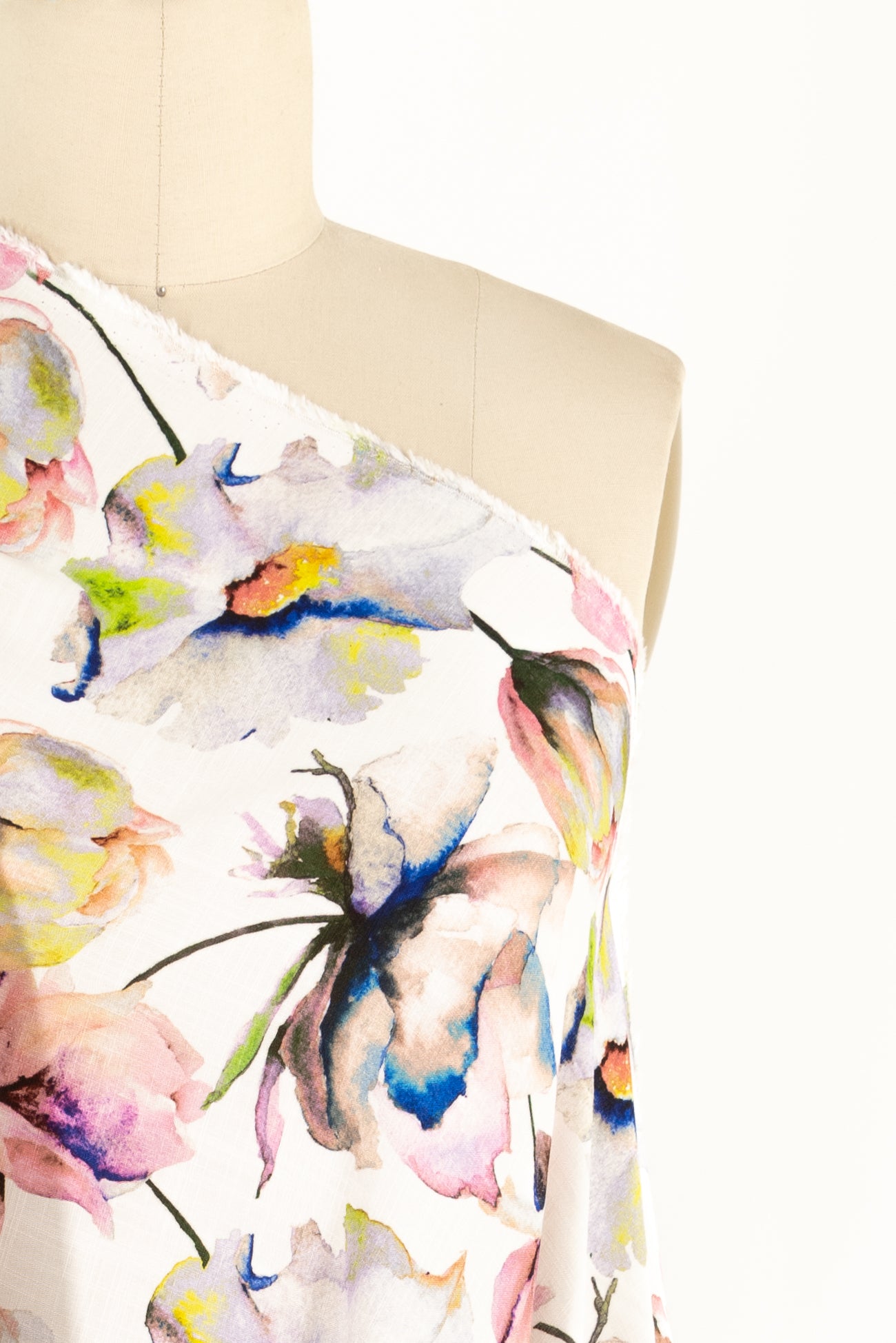 Turner Watercolor Floral Rayon Woven - Marcy Tilton Fabrics