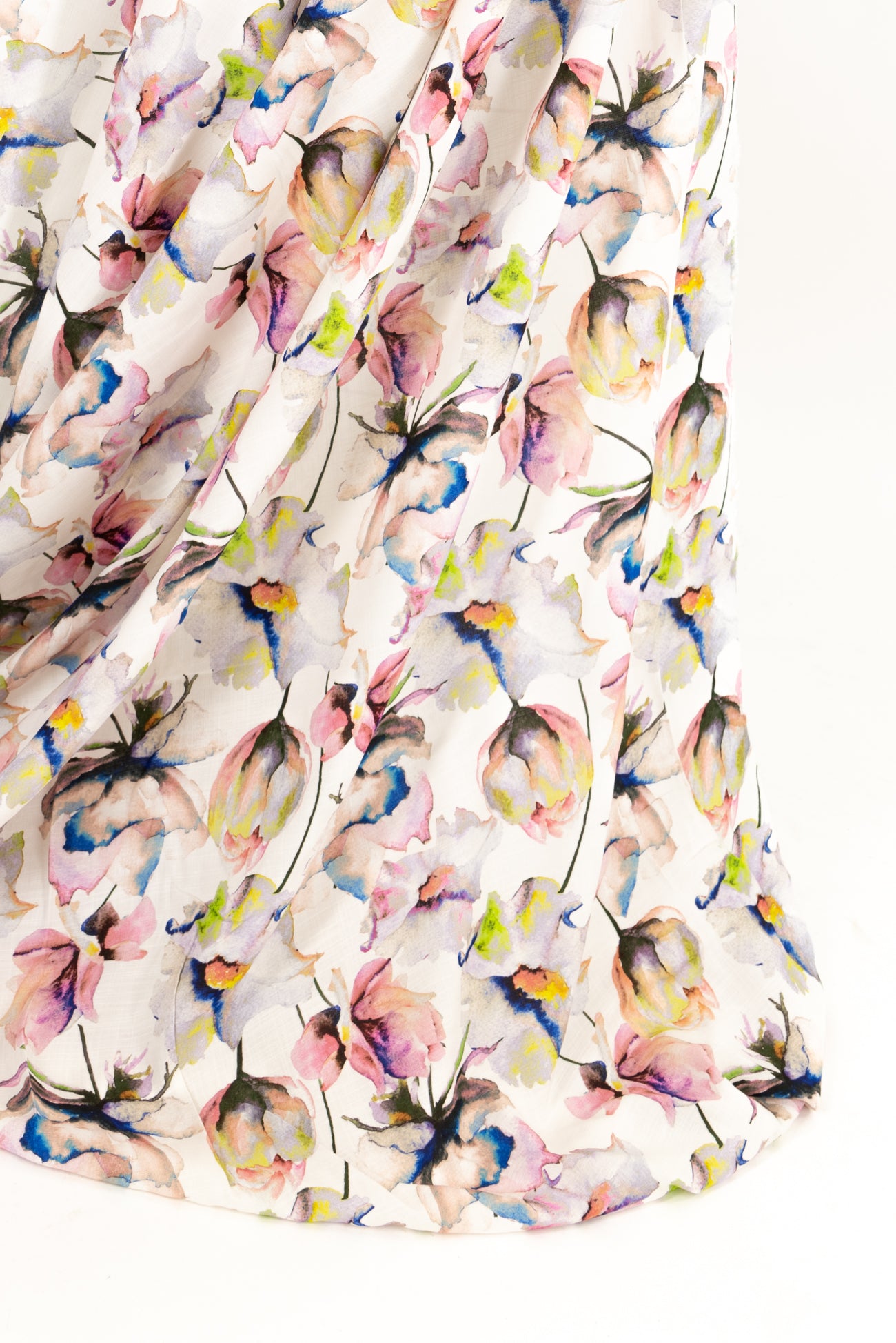 Turner Watercolor Floral Rayon Woven - Marcy Tilton Fabrics