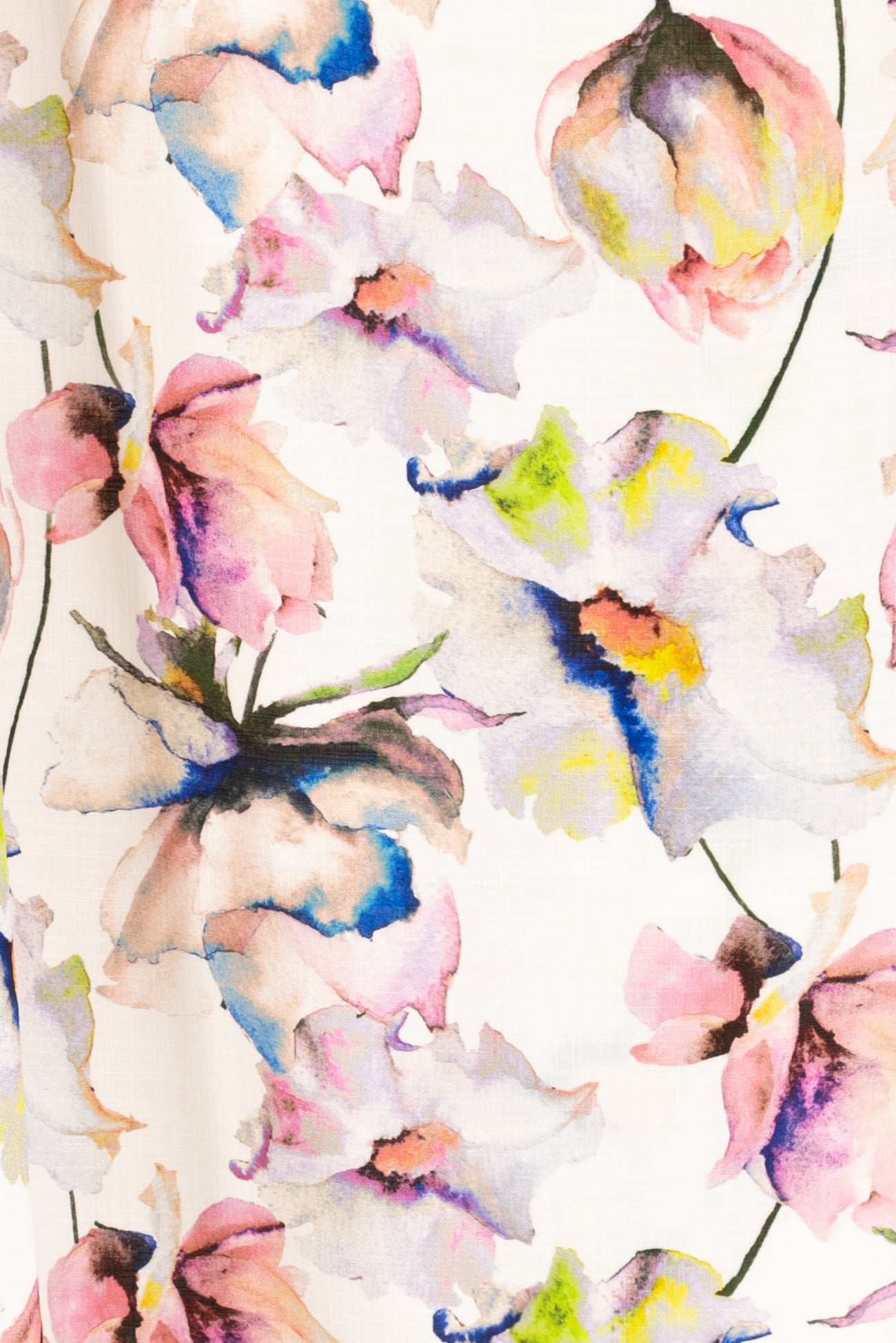 Turner Watercolor Floral Rayon Woven - Marcy Tilton Fabrics