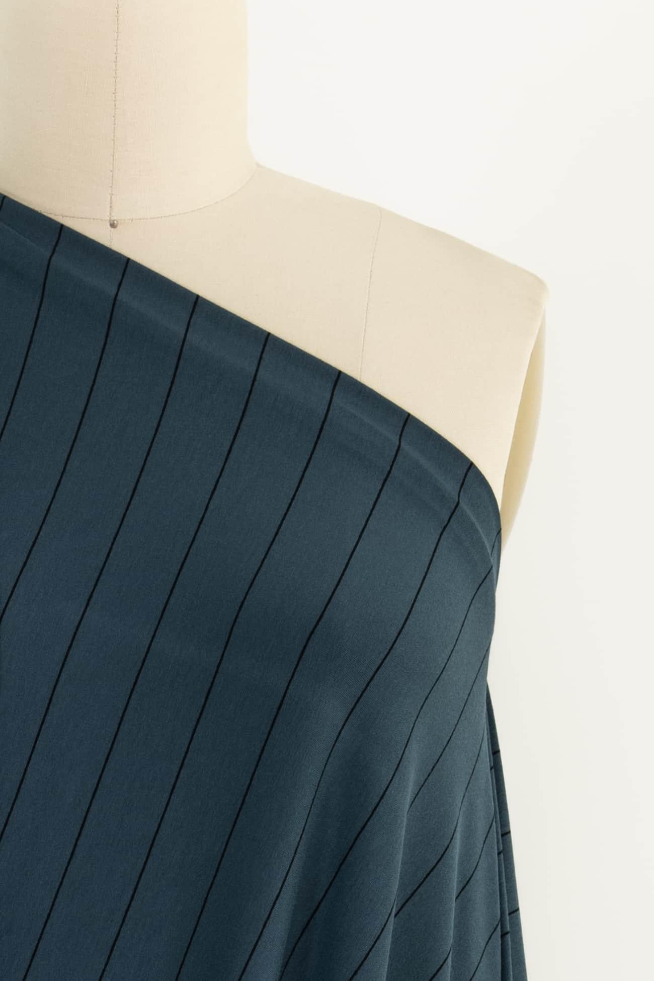 Vander Blue Stripes USA Knit - Marcy Tilton Fabrics