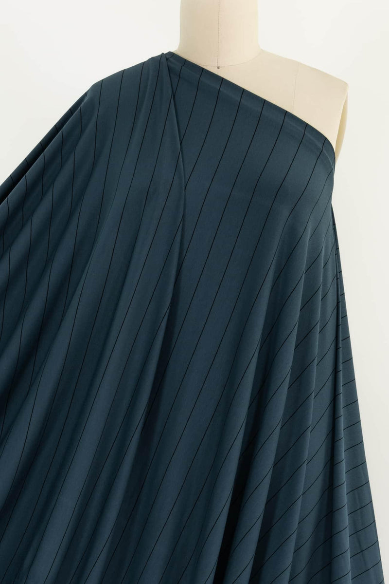 Vander Blue Stripes USA Knit - Marcy Tilton Fabrics