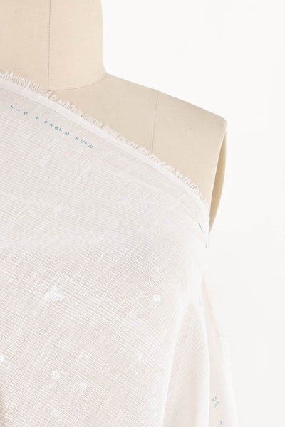 Whiteout Japanese Linen/Cotton Woven - Marcy Tilton Fabrics