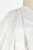 White Soutache Embroidered Silk Woven - Marcy Tilton Fabrics