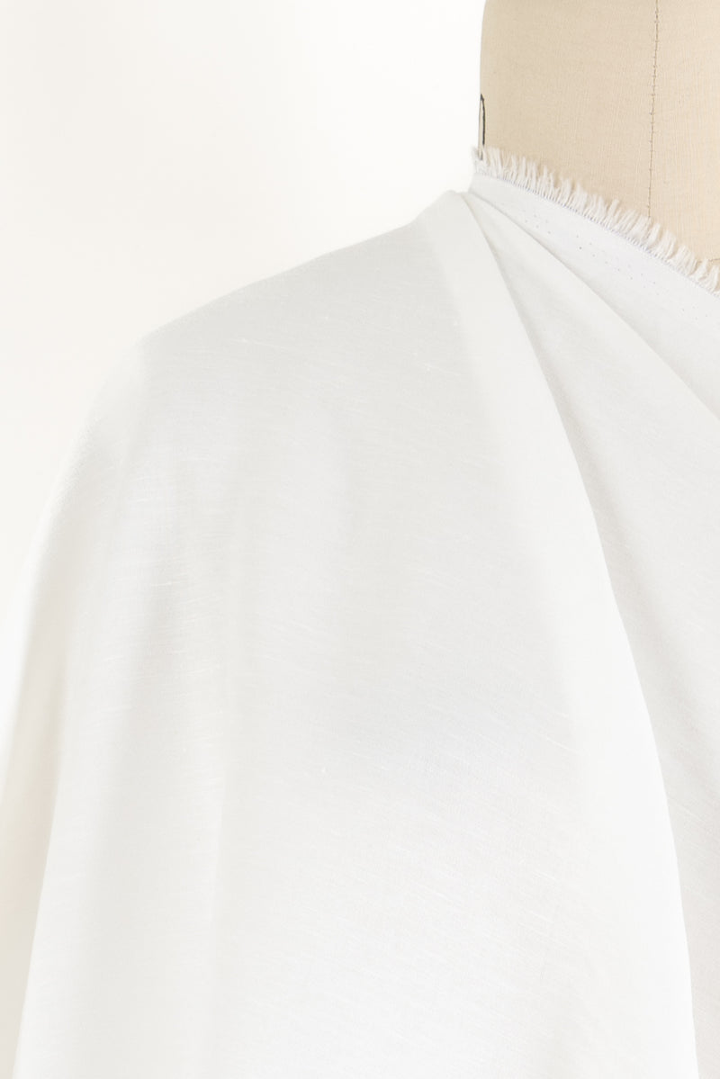 White Stretch Linen Woven - Marcy Tilton Fabrics