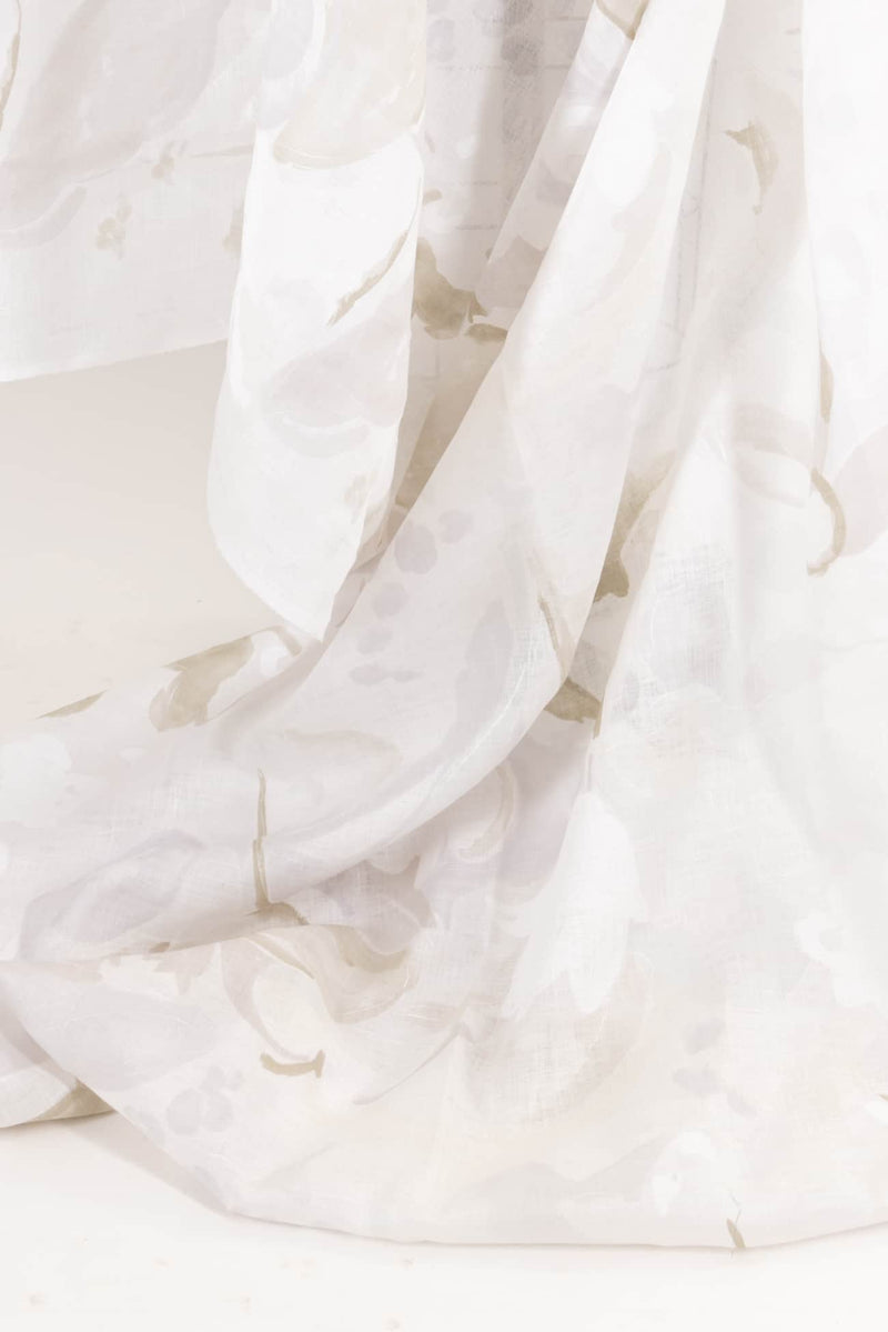 Pearl Bouquet Japanese Linen Woven - Marcy Tilton Fabrics